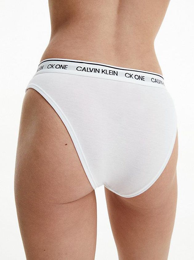 Calvin Klein USA CK One Recycled Womens Thong White 8593762-XK